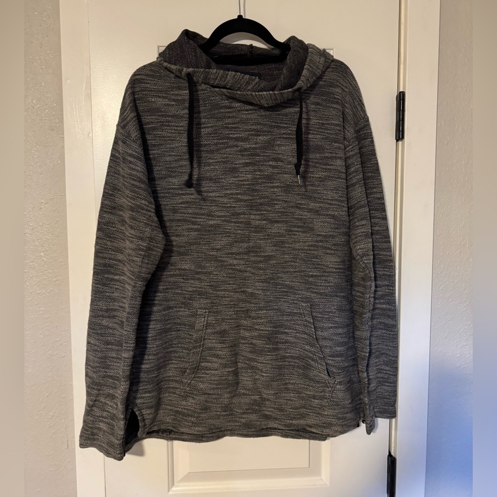 Men’s American Eagle Grey Heathered Hoodie size Large Tall